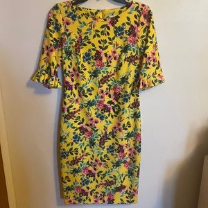 Calvin Klein Yellow Scuba Dress